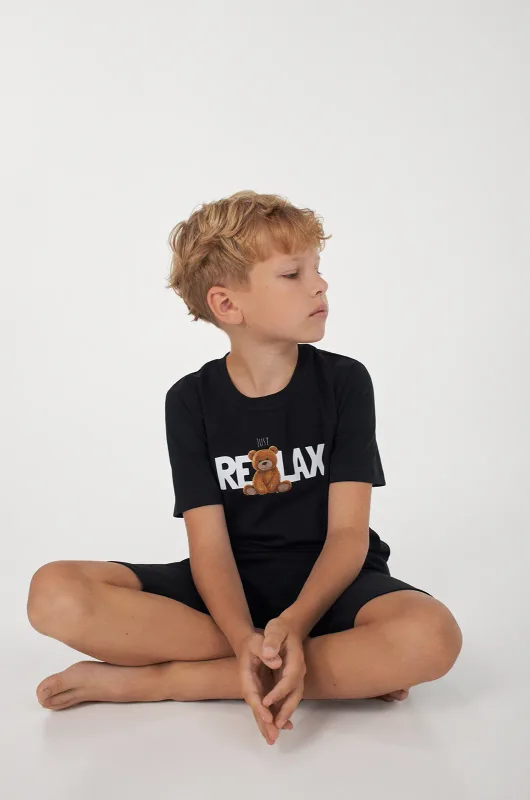 Піжама для хлопчика JUST RELAX чорний