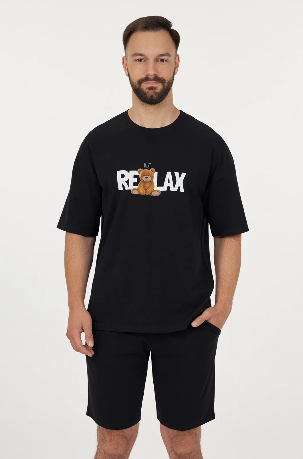 Піжама чоловіча JUST RELAX чорний