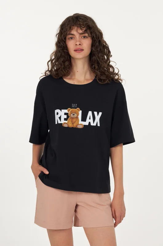 Піжама жіноча JUST RELAX чорний