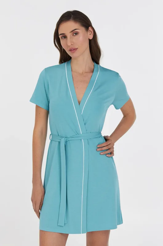 Халат жіночий TIFFANY бірюзовий