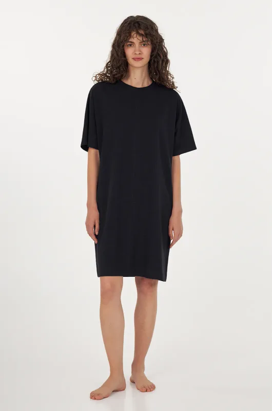 Сорочка нічна жіноча LINEN BLACK чорний